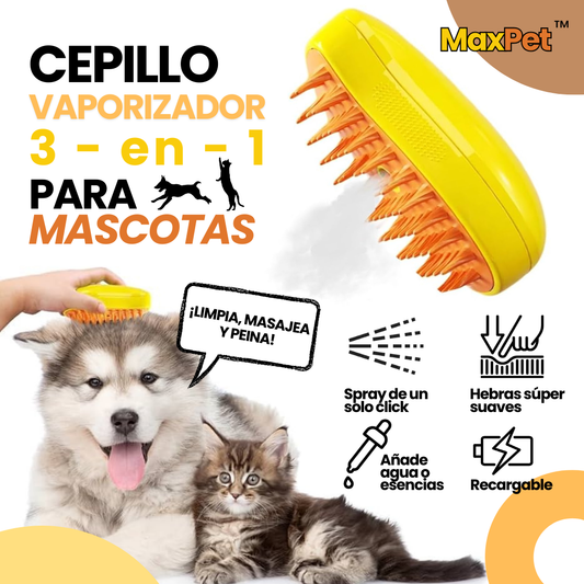 Cepillo MaxPet™ Vaporizador 3-en-1